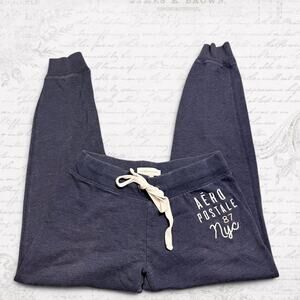 Cuffed aeropostale navy blue pants